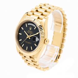 Rolex Day-Date 40MM 228238 18Kt Yellow Gold Black Motif Watch